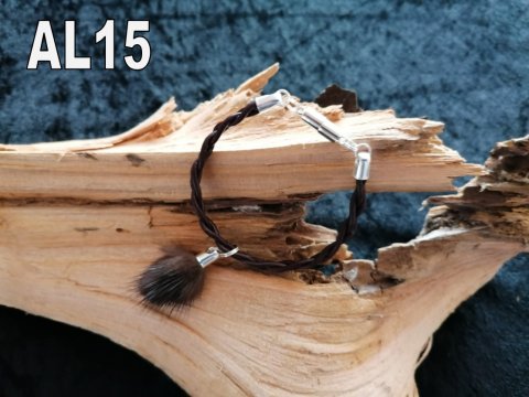 Armbånd i mørkebrun lædersnøre Armbånd i mørkebrun lædersnøre