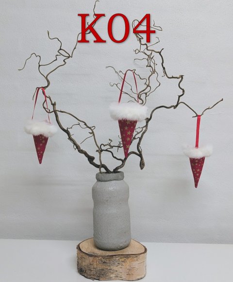 Kræmmerhus i rød stof Kræmmerhus i rød stof